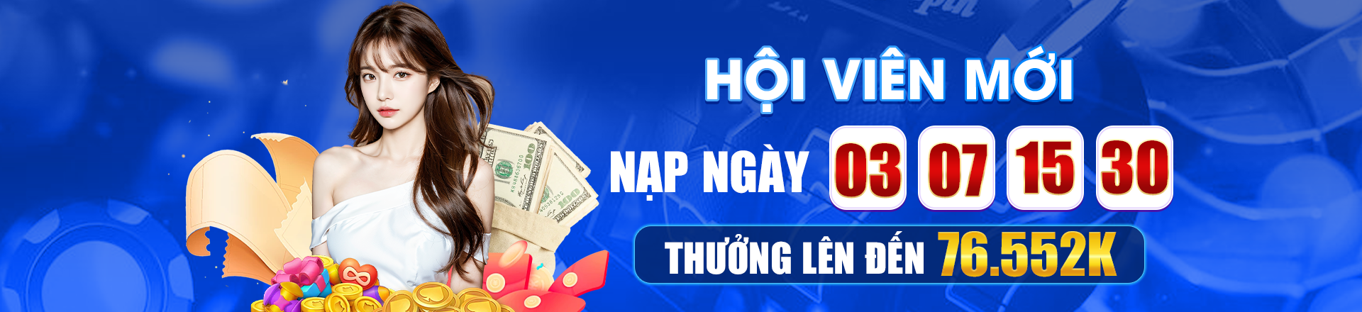 Hình ảnh quảng cáo của win58 hiển thị nền tảng và các lợi ích