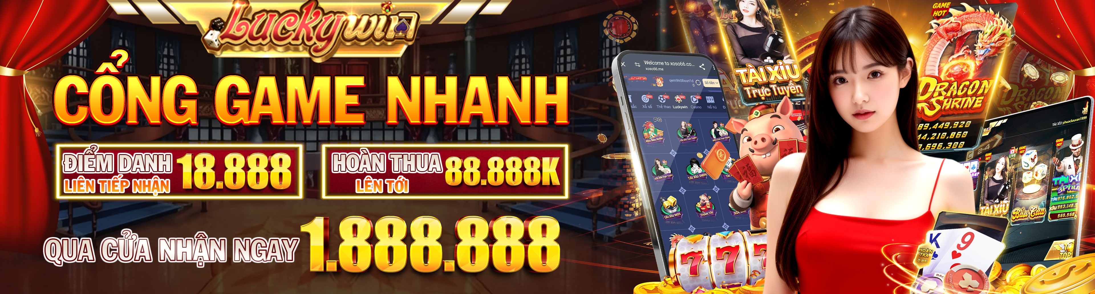 Hình ảnh quảng cáo của win58 hiển thị nền tảng và các lợi ích